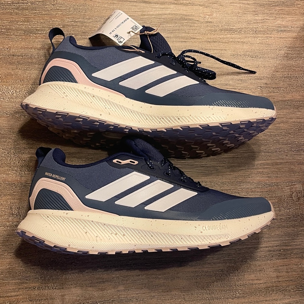 NIB NWT ADIDAS WOMENS RUNFALCON 5.0 TRAILRUNNING CLOUDFOAM WATER REPELLENT SZ8.5 - Picture 8 of 14